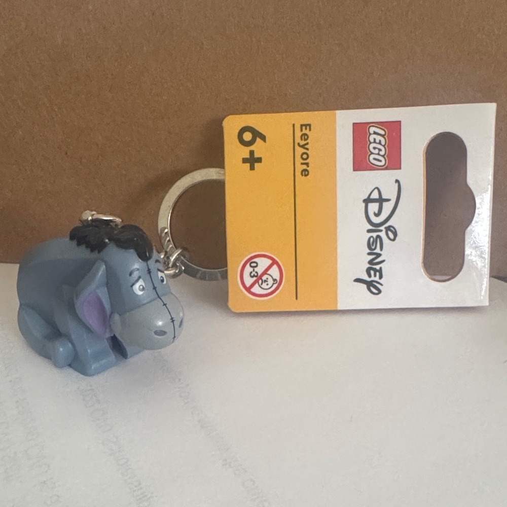 Disney Eeyore Keychain with Gray and Blue Accents